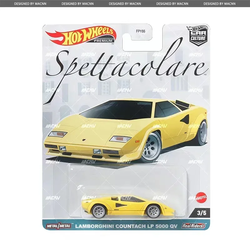 Original Hot Wheels Car Culture Premium Spettacolare Voiture 1/64 Diecast Model Lamborghini Countach Giulia Sprint Toys for Boys