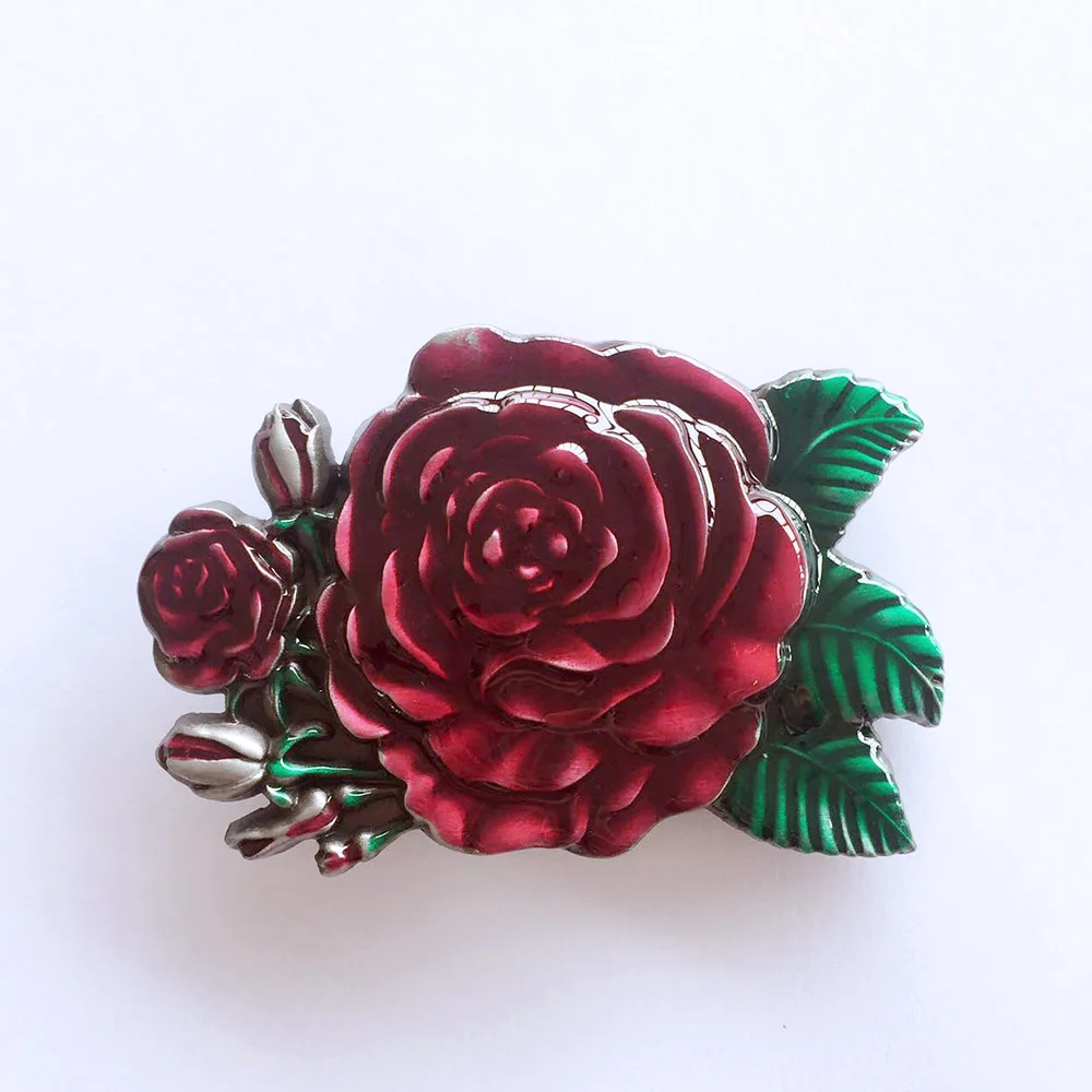 vintage-enamel-western-rose-flower-belt-buckle-buckle-3d053