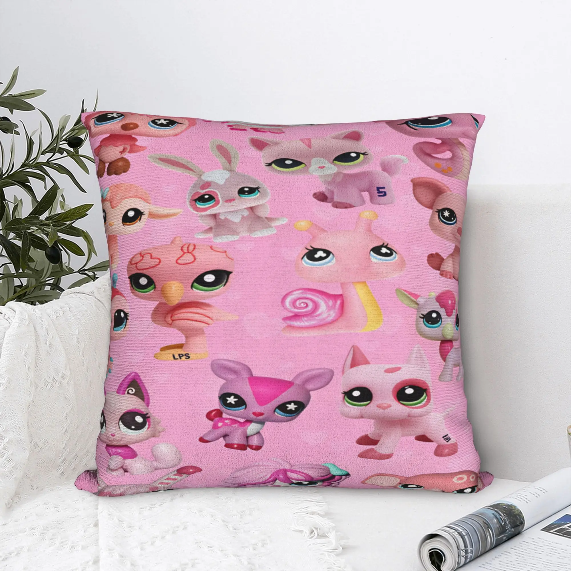 Littlest Pet Cute Pillow Case  Comfy Pillow Cover Vintage Pillowcases For Sofa Bedroom Home Decor