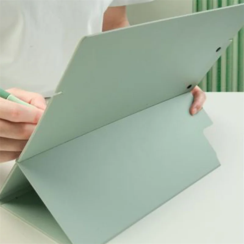 A4 File Folder Vertical Paper File Board Clips PP Adjustable Buckle Exam Drawing Paper Document Organizer Board Clips Stationery