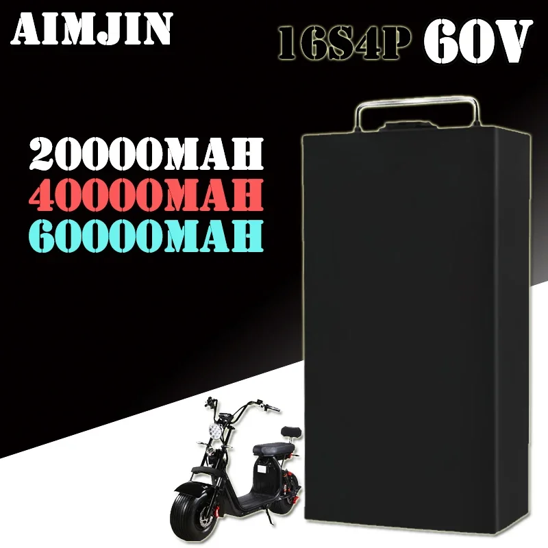 

Electric Lithium Battery Waterproof 18650 Battery 60V 20/40/60ah for Two Wheel Foldable Citycoco