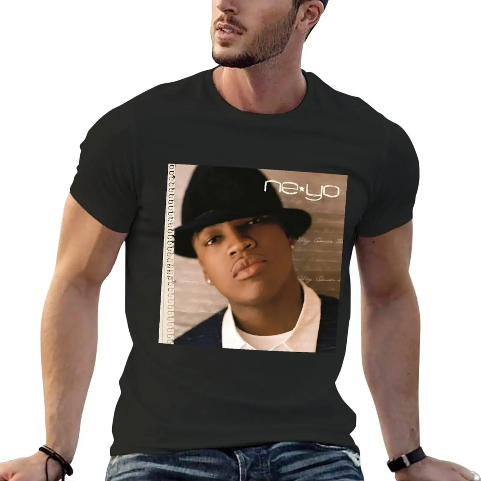 Ne Yo in my own words T-Shirt for a boy Blouse vintage clothes summer tops mens graphic t-shirts