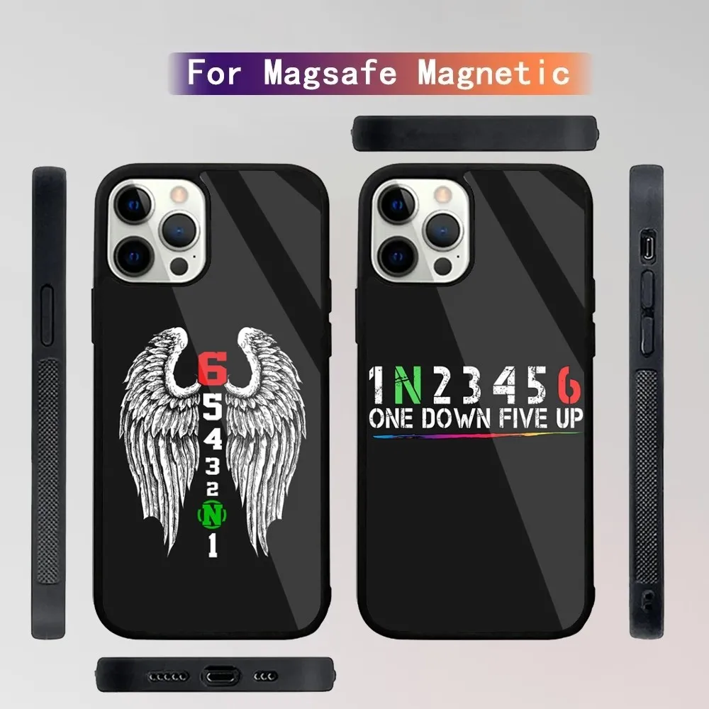 1N23456 Motorcycle  Phone Case For iPhone 15,14,13,12,11,Plus,Pro,Max Mini Magsafe Magnetic Wireless Charging