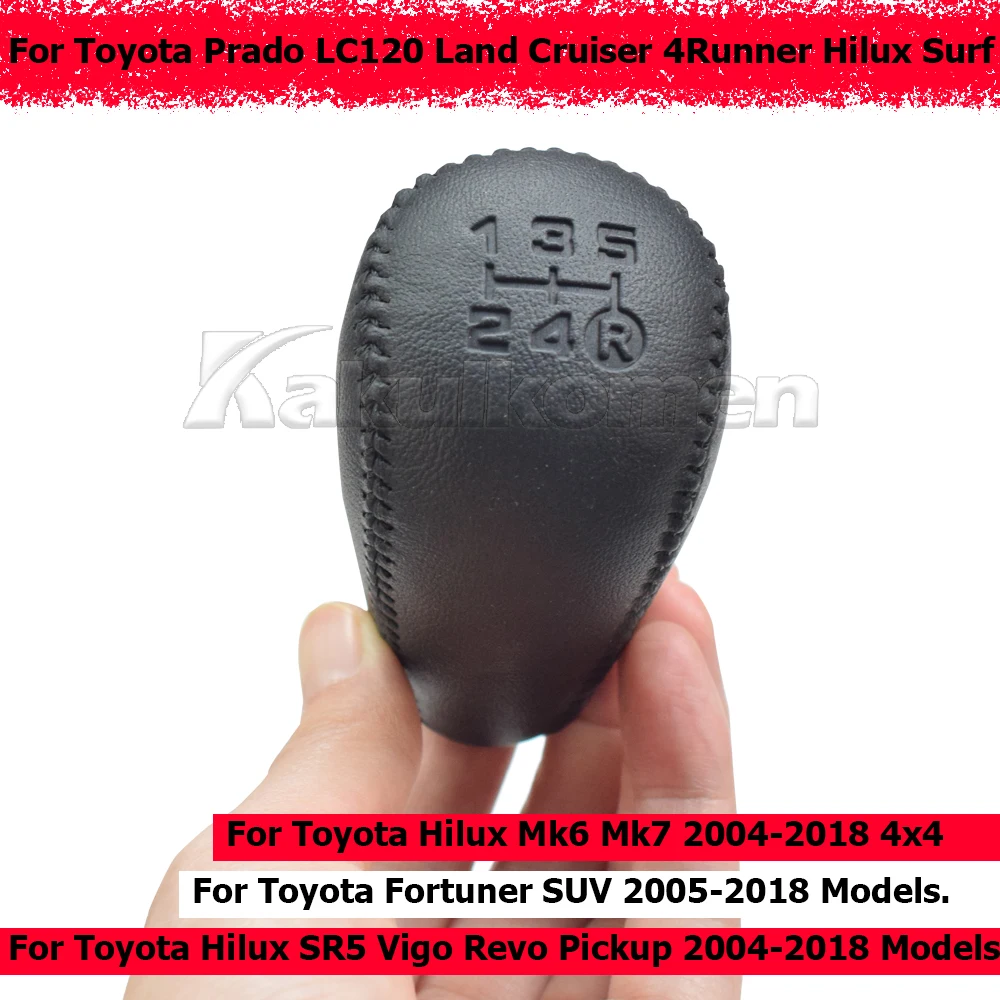 Schaltknauf für Toyota Hilux Mk6 Mk7 SR5 Vigo Revo Pickup Fortuner SUV Schalthebelkopf Schaltgriff Manuell 5/6-Gang – Detail 4