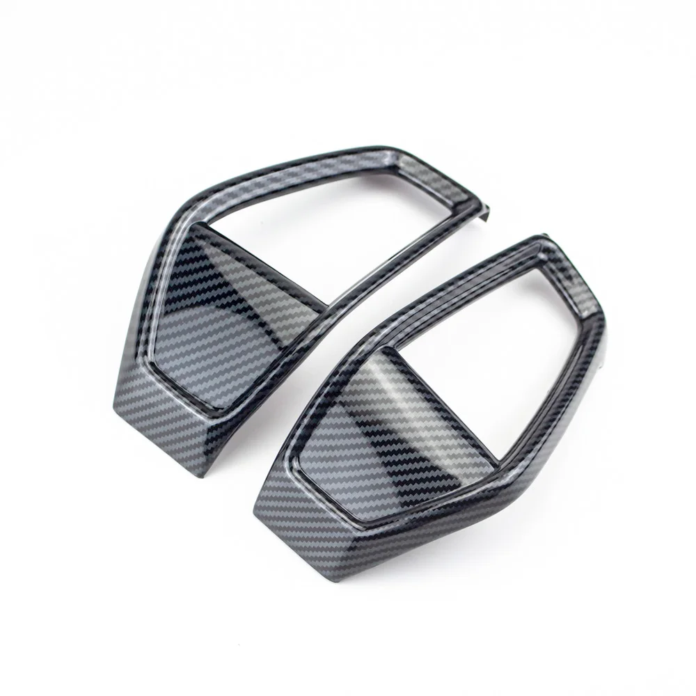 ABS Carbon Fiber Color Air Condition Outlet AC Vent Trim Interior Decorative for Left Drive Honda City 2020 2021 2022 2023 2024