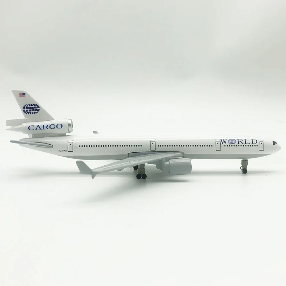 20cm Aircraft Trans World Airlines McDonnell Douglas MD-11 Airplane Children Kids Gift for Desk Decoraton Collection