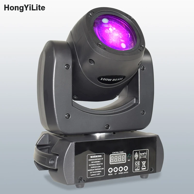 LED Spot 100W Moving Head Light Beam 8 Face Prism DJ Disco Nightclub Bar Wedding Activity Dance Floors High Quality Dmx Control