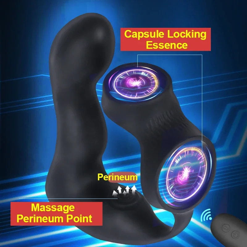 Wireless Remote Control Male Prostate Massager Inflatable Anal Plug Vibrating Butt Plug Anal Expansion Vibrator Sex Toys For Men