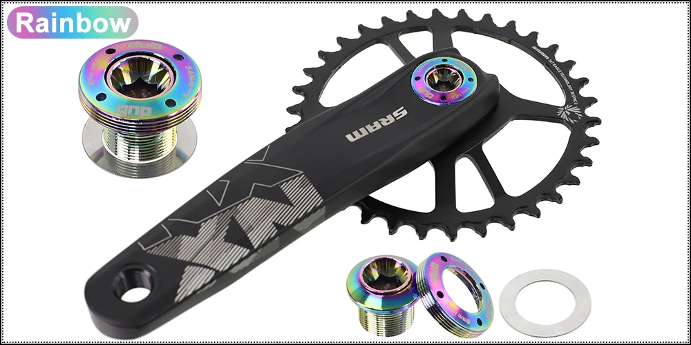 HEPPE Fahrrad Kurbel Arm Kappe DUB Kurbel Abdeckung für SRAM NX/GX/Force/XX1/AXS Kurbel DUB Kappe Kurbelgarnitur Schraube Sram Kurbel Bolzen Feststellschraube – Detail 10