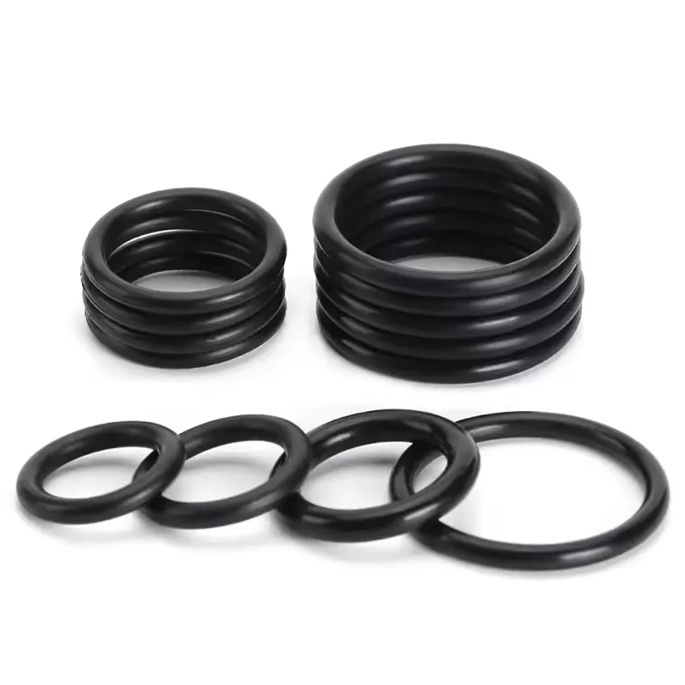 CS 3.1/3.5/4/5mm  OD 10mm~50mm Waterpr NBR O Ring Gasket Black Nitrile Butadiene Rubber Spacer Oil Resistance Washer Round Shape