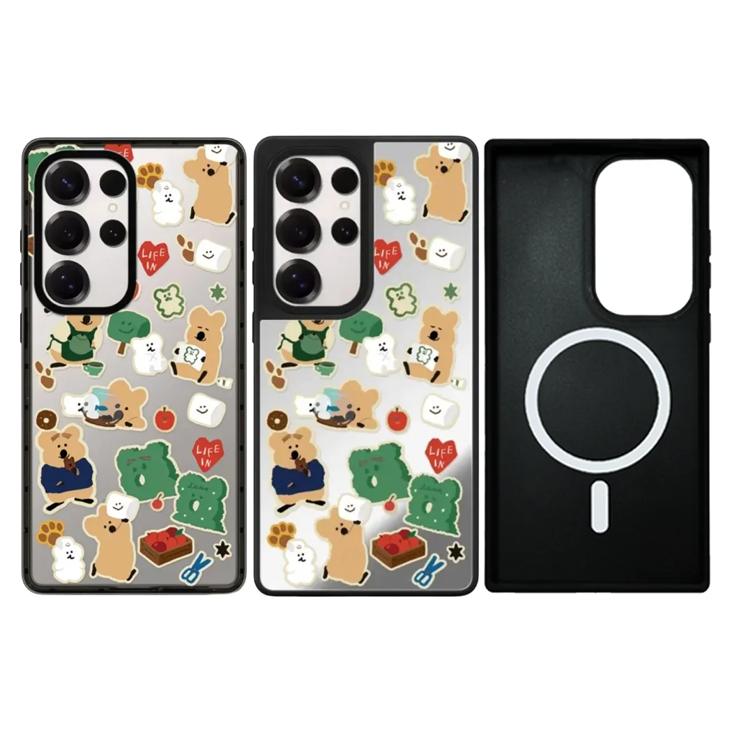 

5120428 Mirror / Acrylic Magnetic Case: Compatible With Samsung Galaxy S23 U S24U S25 Ultra S25+ Plus Shell