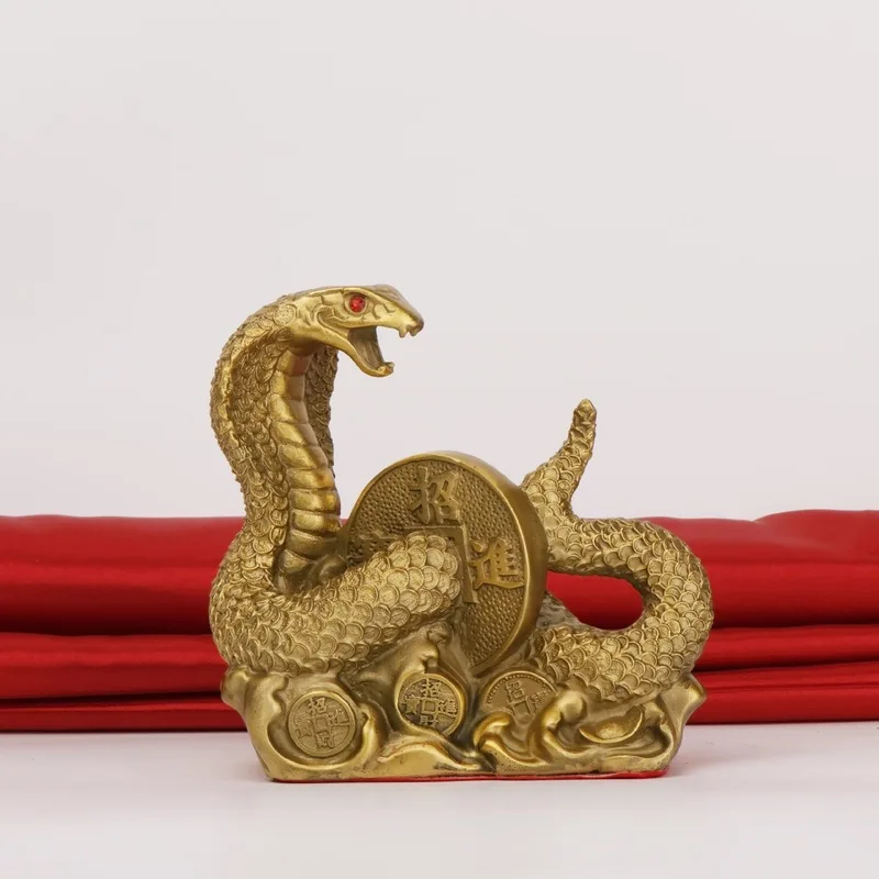 , Of The Chinese Zodiac, Money , Copper Ornament For Home And Office, Auspicious Snake