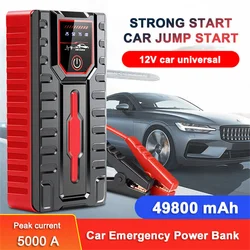 Car Jump Starter Power Portable 49800mAh Booster Jumper Box Power Bank Battery Charger for Petrol Cars 6.0L or Diesel Cars 4.0L