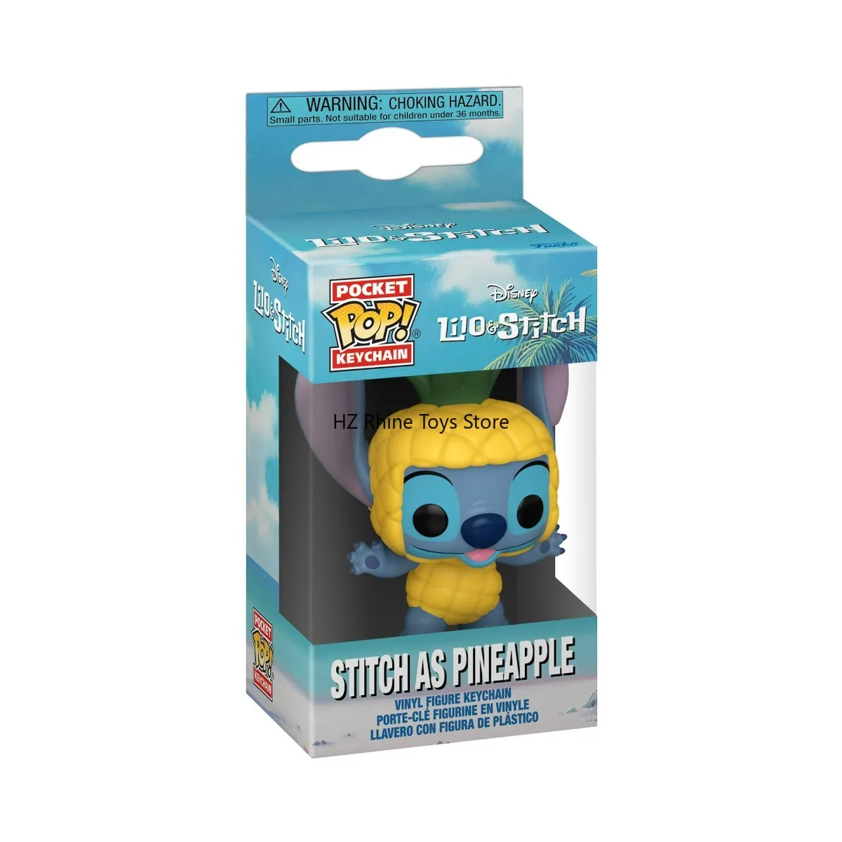 Original Funko Pop! Keychain: Disney - Stitch As Pineapple As Enamel Pineapple Novelty Keyring Collectable Mini Figure 87209 - view 3
