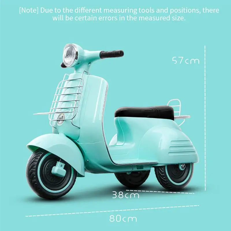 Children\'s Electric Motorcycle Three-Wheel Gas Scooter With Music For 1-6 Years Olds Kids Ride On Car Toys Single Drive Tricycle