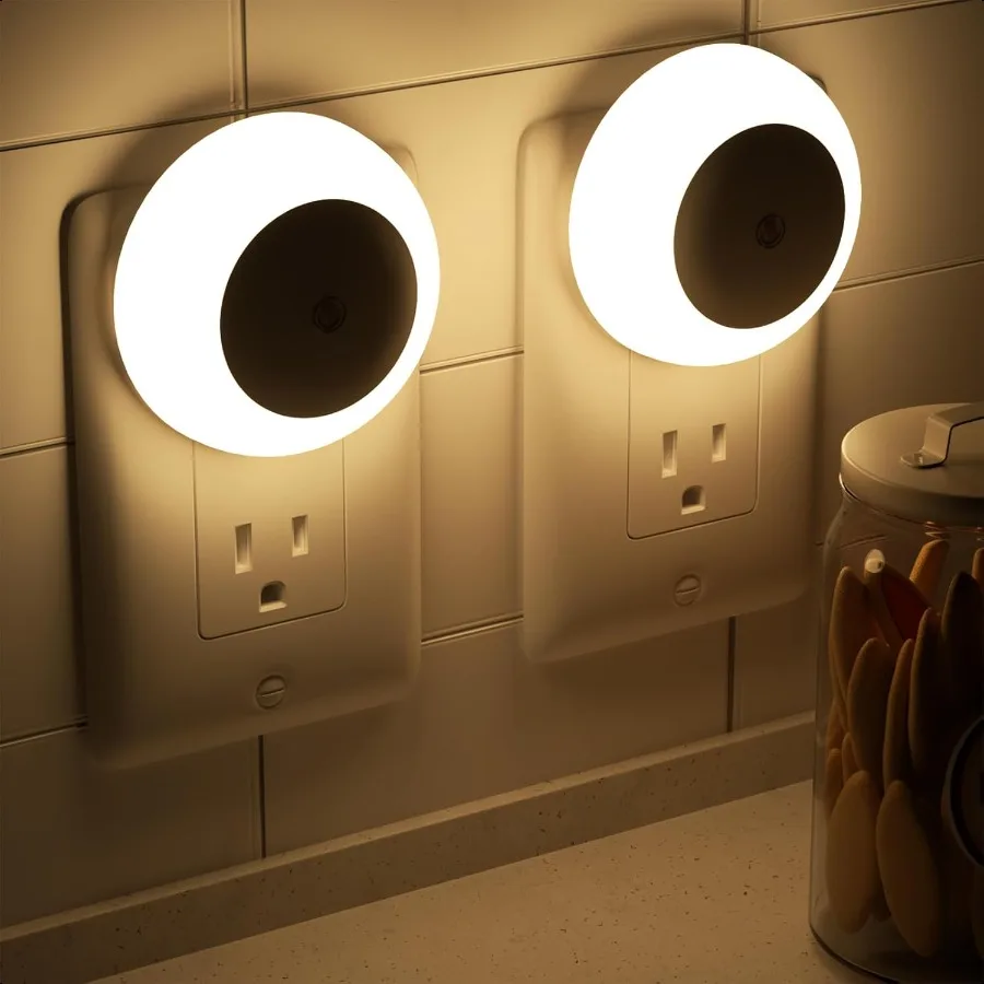 

Night Light Night Lights Plug into Wall Dusk to Dawn Sensor Warm White Led Night Light 0.5W 2 Pack Nightlight for Adults Bedroo