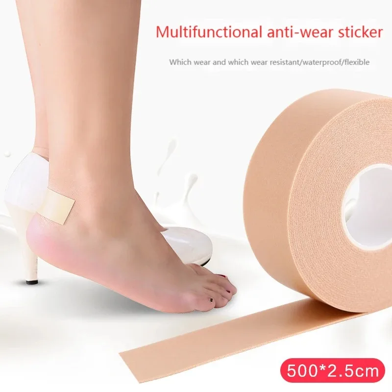 

5M silicone heel protector Women's foot care insoles Invisible wear-resistant Insert insole Sticker Useful HeelProtector Cushion