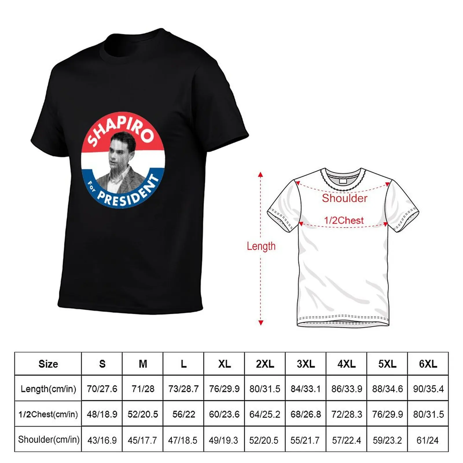 Ben Shapiro Campaign Logo T-Shirt vintage t shirts Short sleeve tee mens cotton t shirts