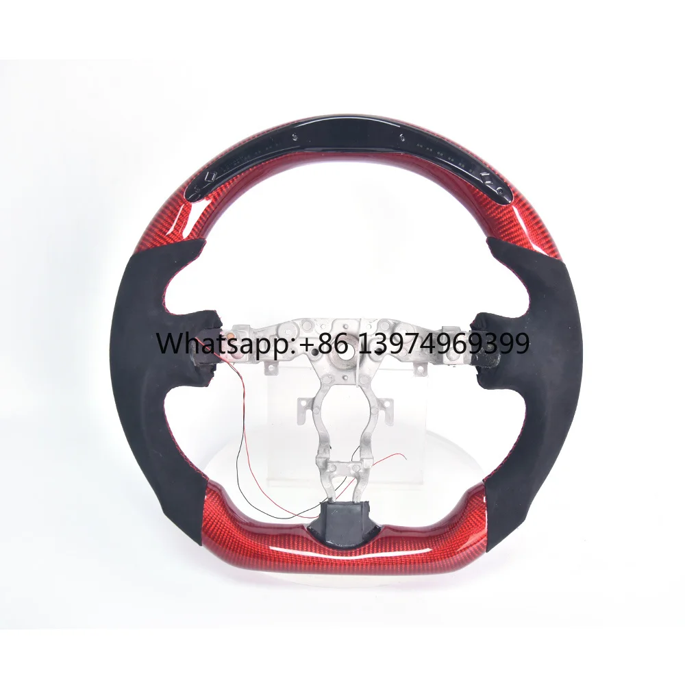 Suitable for Nissan 2012 370Z Modified Forged Carbon Fiber Forged Leather Sports Steering Wheel Customized Upgrade