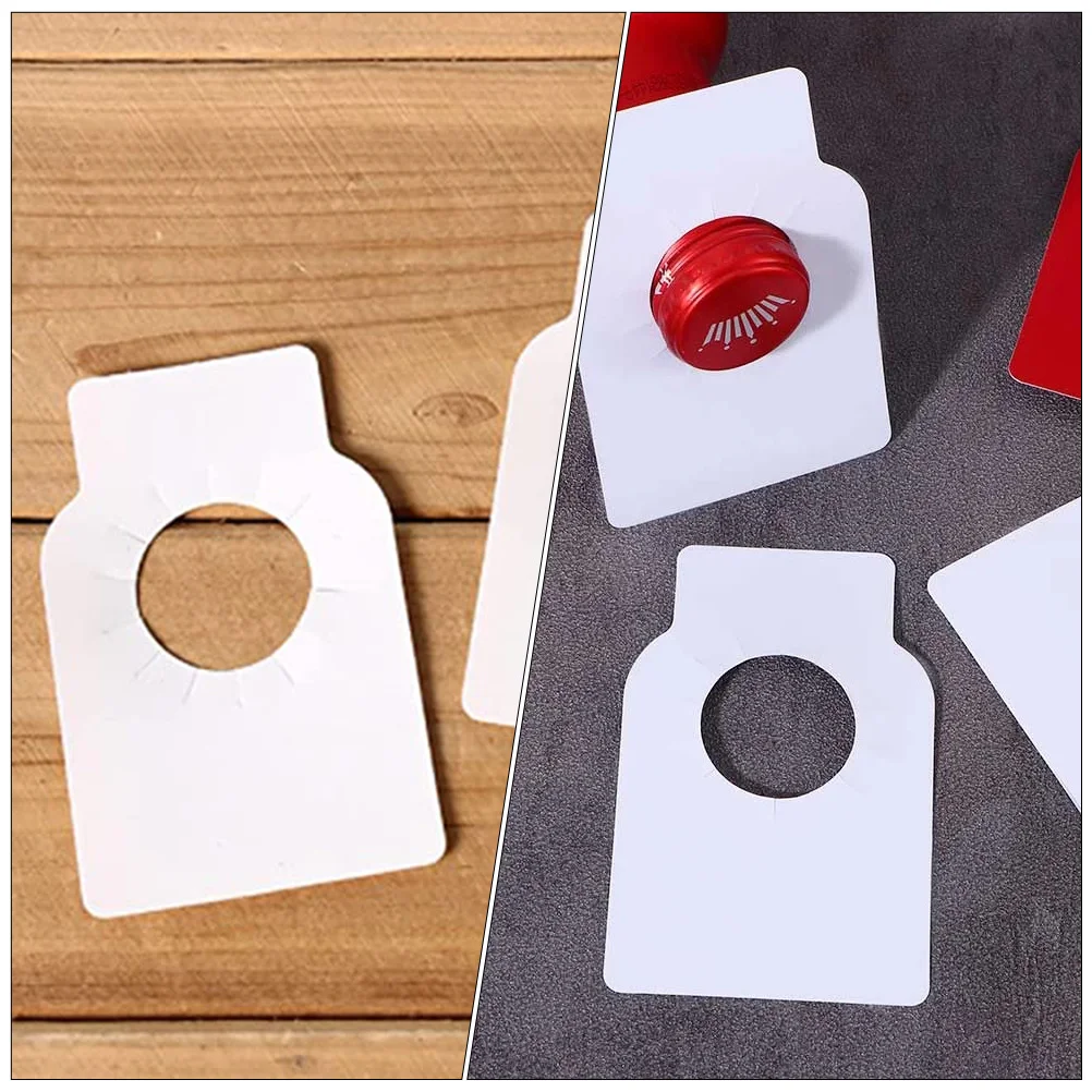 

100pcs Hanging Side PVC Double Side Blank Tags for DIY Blank Tags Reusable Bottle Accessories