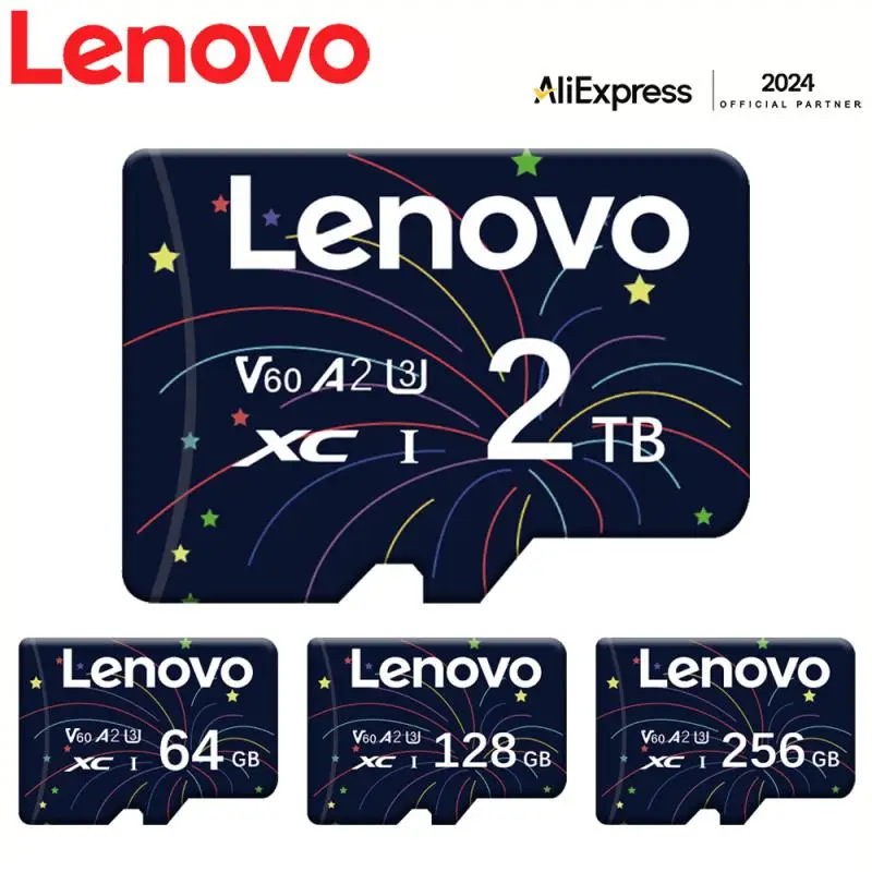 Lenovo 2TB Mini SD Card 256GB Micro TF SD Card 512GB 1TB TF Flash Card 128GB High Speed Memory Card Waterproof For Phone Camera