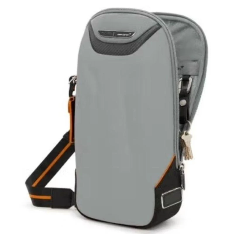 

Minimalist Men's Crossbody Bag - Gray Casual Shoulder Bag for Daily Use, Outings, Work, and Travel 373005
