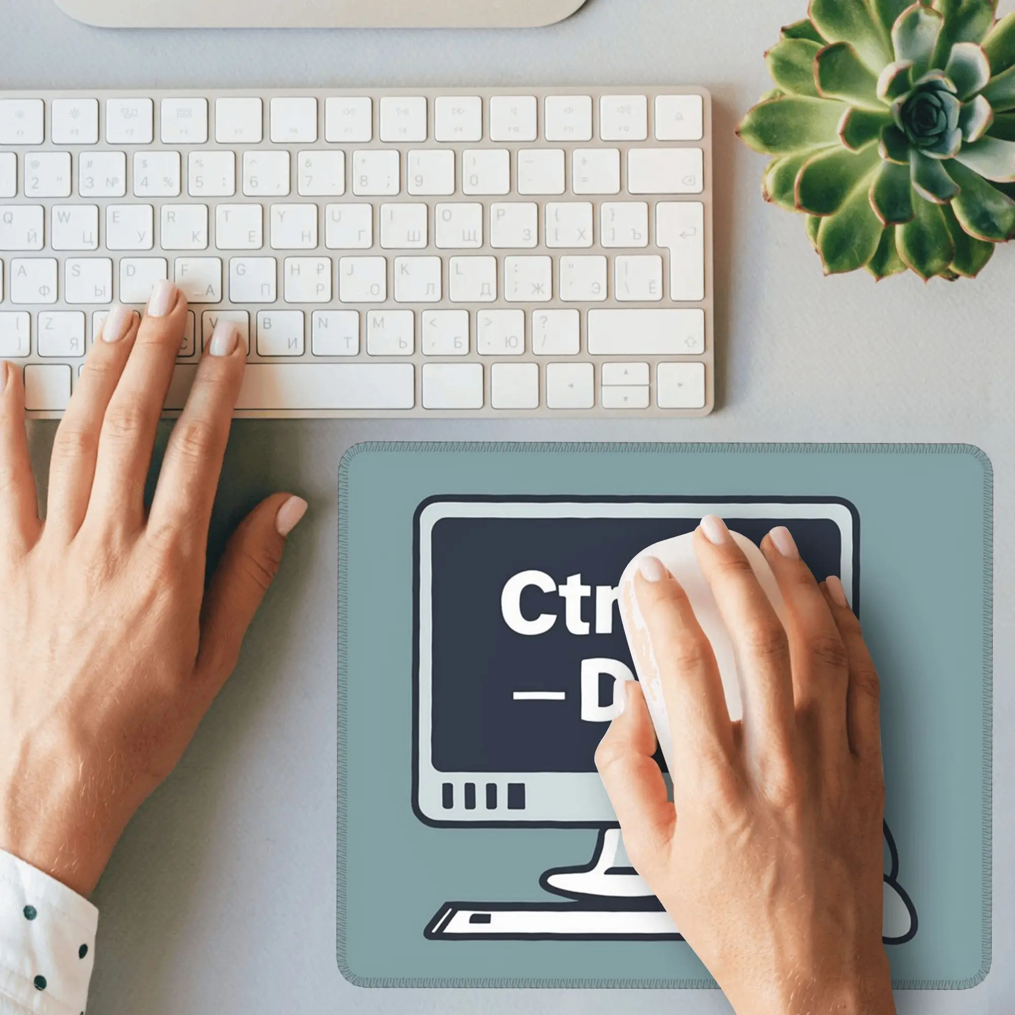 CTRL-ALT-DEL Коврик для мыши Компьютерная клавиатура Коврик для мыши Геймер ПК Ноутбук Настольный коврик Офисные аксессуары Настольные коврики