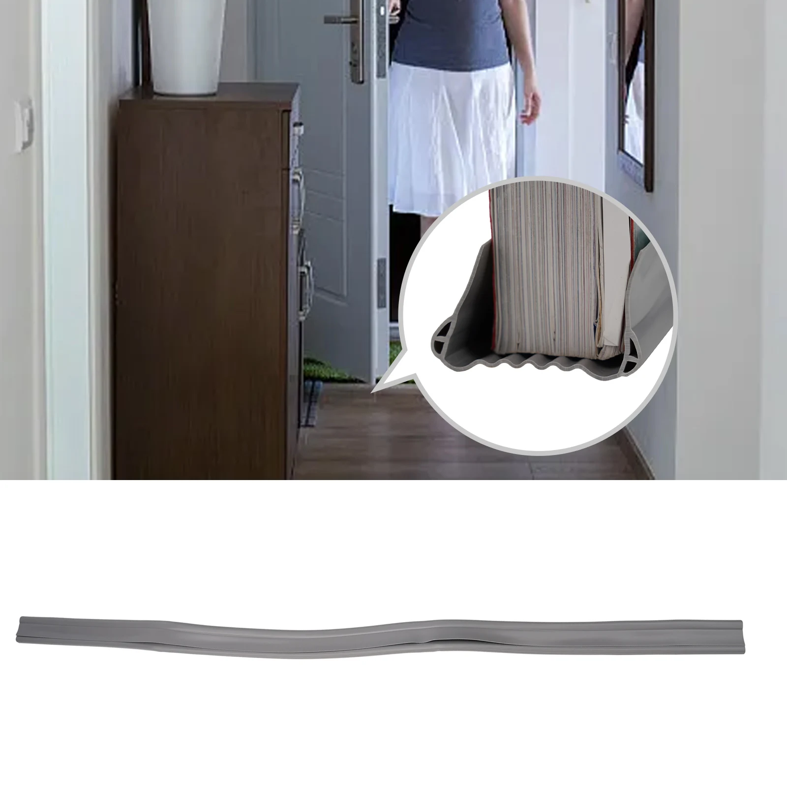 95*10 cm Deur Afdichting Strip Siliconen Rubberen Afdichting 1 M Deur Diepgang Excluder Strip Siliconen Rubberen Afdichting blocker Afdichting Weer Strip