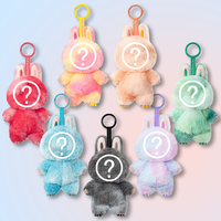 Hot Selling Doll V3 Generation RABU The Monsters Big Into Energy Party Series Vinyl Keychain Pendant Toy Girl Birthday Gifts