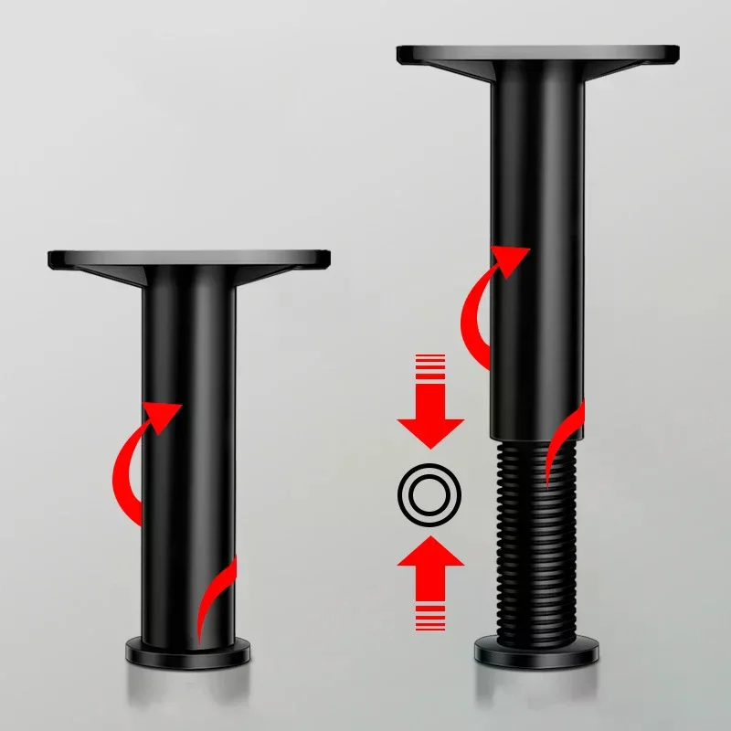 Telescopic Adjustable Bed Beam Support Foot Reinforced Plastic Furniture Leg Sofa Leg Bed Bottom Load Bearing Bracket