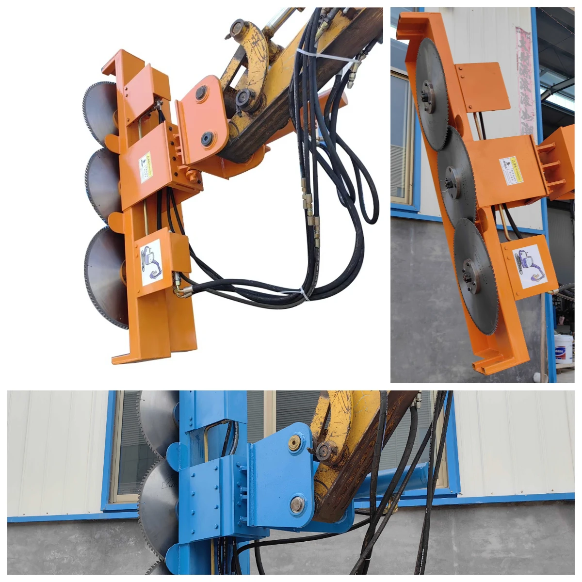 Excavator-mounted Hedge Trimmer Saw, Available with 2 3  4 or 5 Blades Efficient Garden Trimming Tool