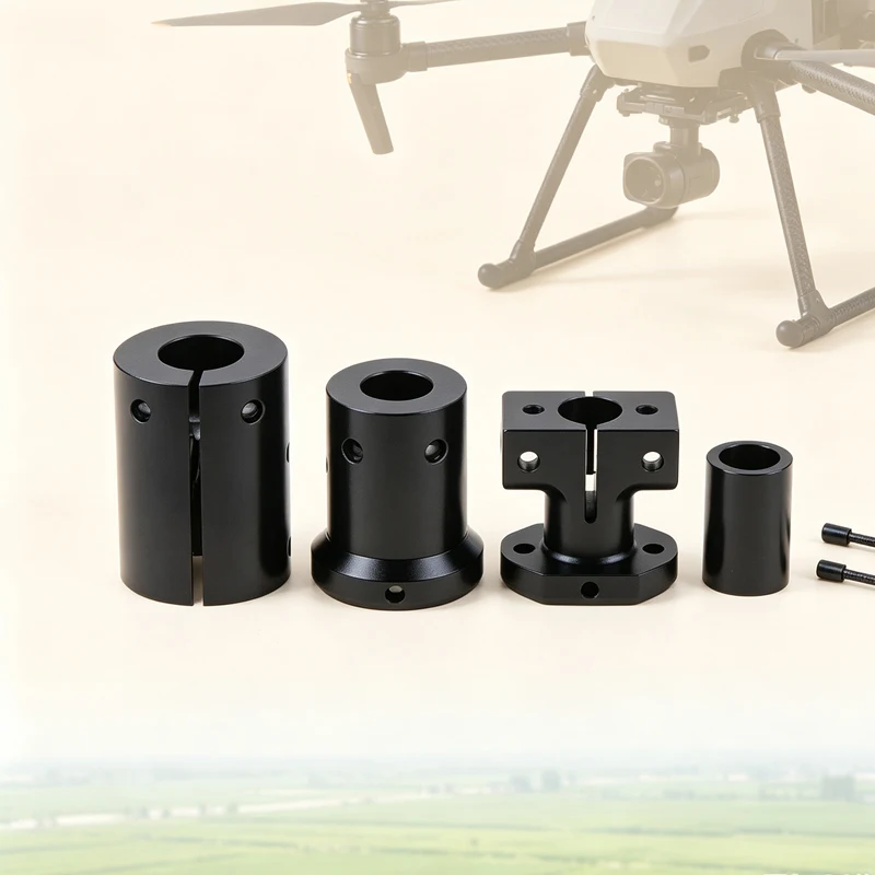 Hochwertiges Landegestell aus CNC-Aluminiumlegierung, T-Ständer, 12, 14, 16, 20 mm Kohlefaserrohrverbinder für landwirtschaftliche Drohnen und UAVs