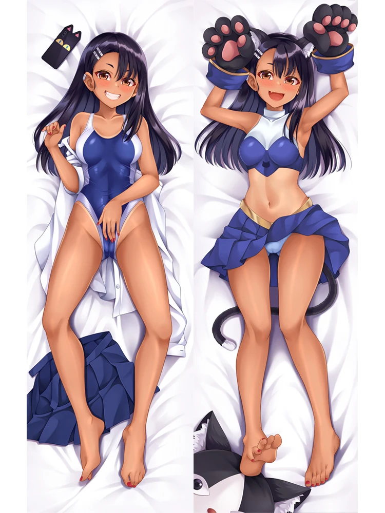 

Dakimakura Anime Nagatoro Hayase Double-sided Pillow Cover Print Life-size body pillows cover Adult pillowcase