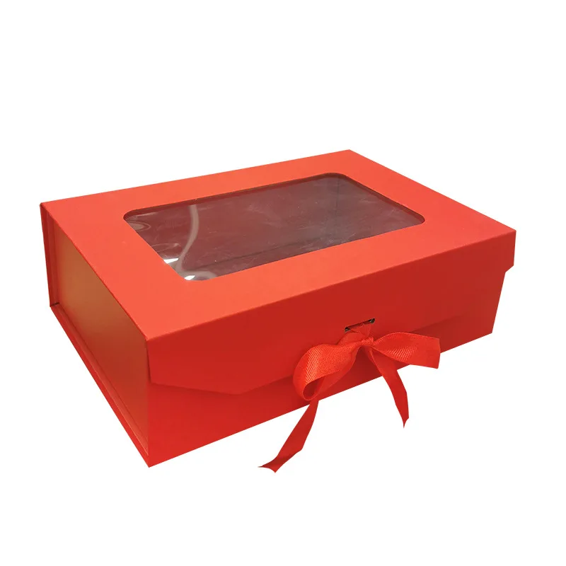 

5 шт., прозрачный оконный магнит, раскладушка, подарочная коробка для свадьбы, дня рождения, рождественской вечеринки, подарки, упаковка, бумажная коробка