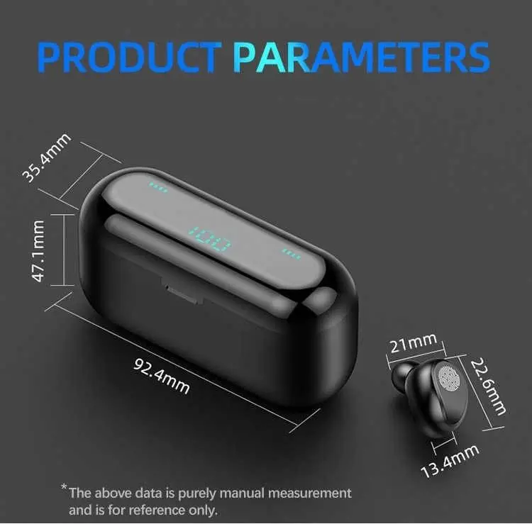 F9 Gaming Bluetooth Earphones Noise Reduction Wireless In Ear High Power Sports Waterproof Running Long Endurance Earphones