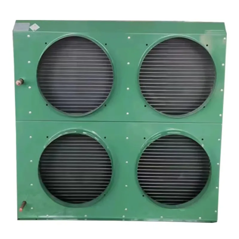 Four Fan Flat Air Cooled Condenser Refrigeration Compressor Condenser