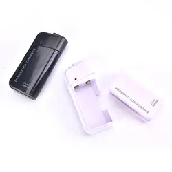 Universal Portable USB Emergency 2 AA Battery Extender Charger Power Bank Supply Box For iPhone Mobile Phone MP3 MP4 White Black