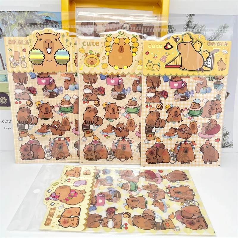 32 pack/lot Creative Capybara Stickers Cute Scrapbooking DIY Diary Decorative Sealing Sticker Album Stick Label