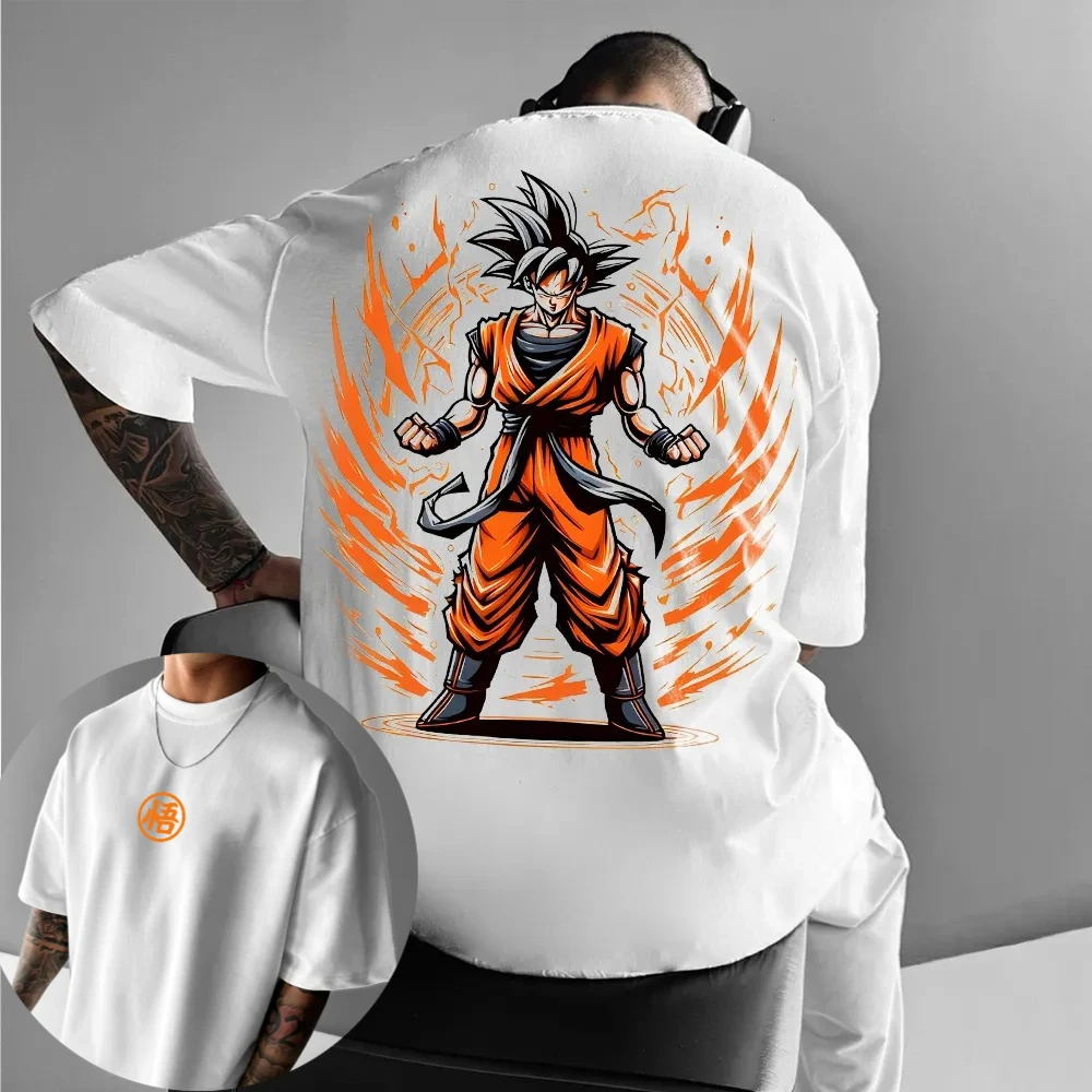 Dragon Ball Animation Goku Bedrucktes Kurzarm-T-Shirt 2026 Sommer Locker Sitzend Sportlich Modisch Unisex Rundhals-T-Shirt