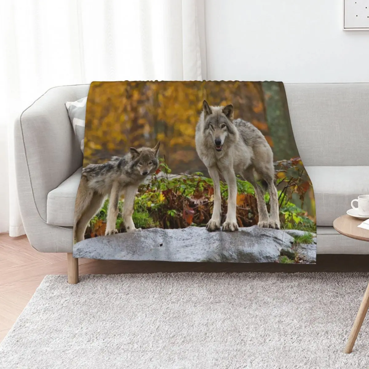 

Timber Wolves Throw Blanket Thermals For Travel Camping Decoratives Blankets Sofas Of Decoration Blankets