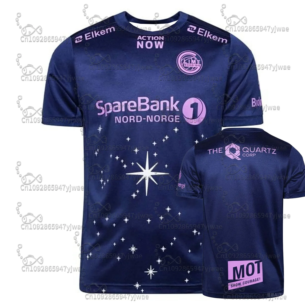 النرويج FK Bodø/Glimt بعيدا كرة القدم جيرسي التجفيف السريع التدريب المحملة الصيف طفل والكبار ملابس رياضية خارجية ثلاثية الأبعاد الرسومات تي شيرت #1