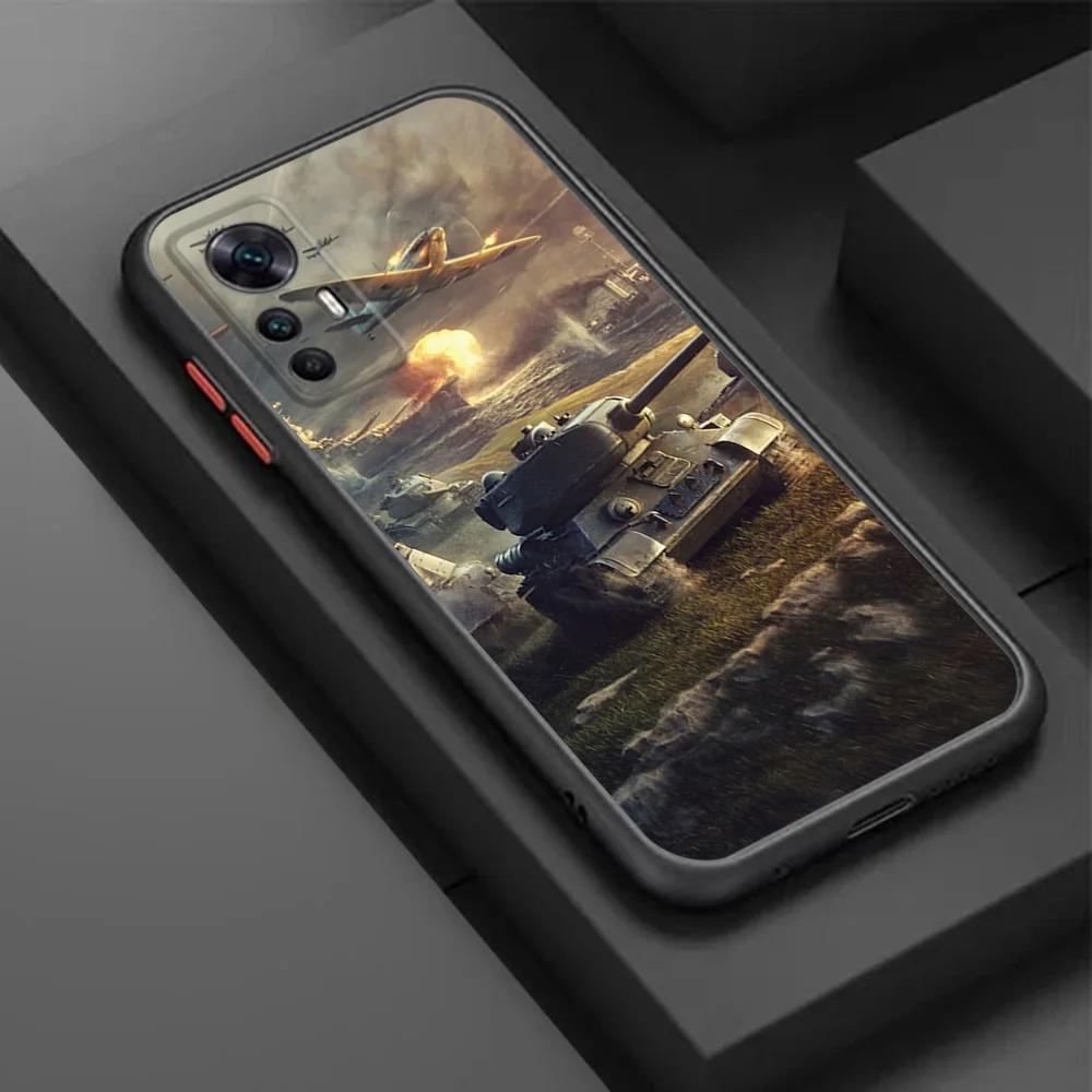 Чехол для телефона Xiaomi 10t Redmi Note 9 10 Pro 9t 9a 9c 10a 10c 9s 10s 8 7 8t Note10 World Of Tanks Game Черный полупрозрачный чехол