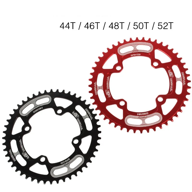 

SNAIIL MTB Bike 104BCD Round Chainwheel Chainring 44/46/48/50/52T Aluminum Alloy Bicycle Narrow Wide Big Chain Ring