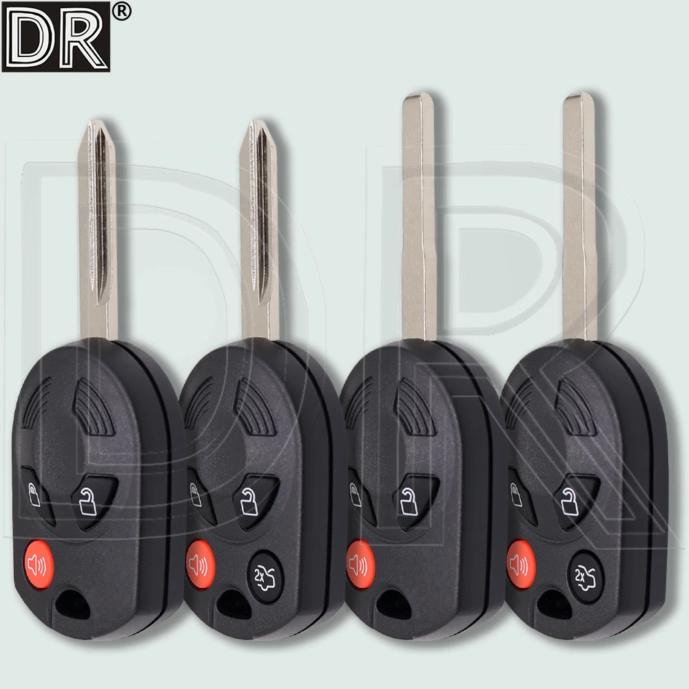 

DR 3/4 Button FO38/HU101 Car Remote Key Shell Case For Ford Edge Fusion Mercury Mariner Lilan Lincoln Navigator MKX MKZ Mazda