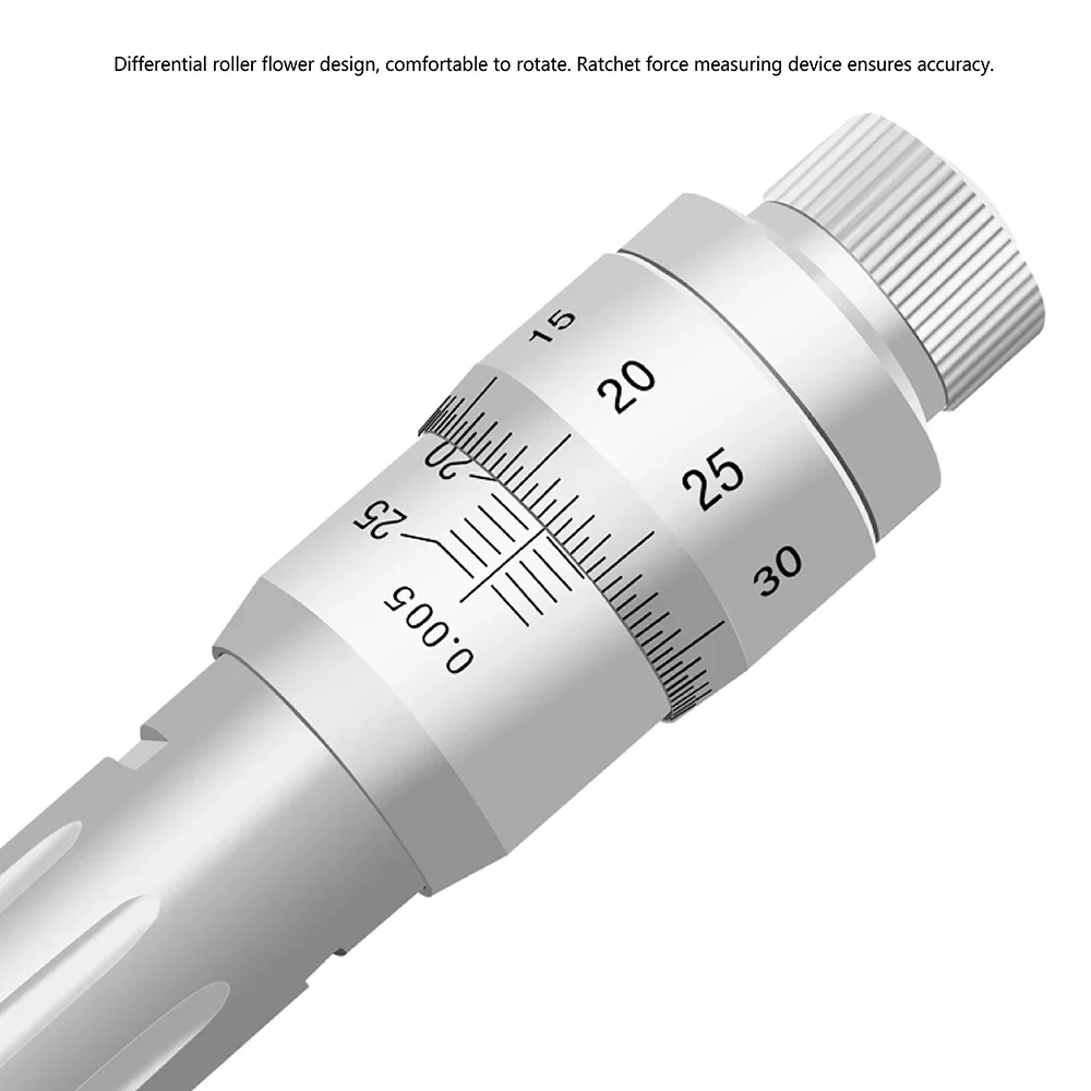 Three-Claw Inner Diameter Micrometer Three-Point Internal Measurement Inner Diameter Micrometer Aperture High Precision 0.004mm