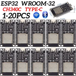 ESP32 WROOM-32 ESP32-S Development Board WiFi+Bluetooth-compatible TYPE-C CH340C ESP32 30Pin ESP32 Nodemcu Development Module