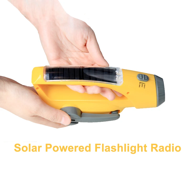 Outdoor Hand Crank Power Radio Solar Emergency Charging Disaster Weather Radio for Emergency Use