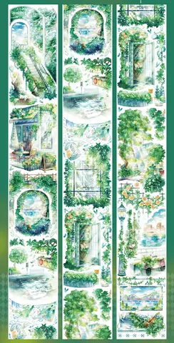 1 Loop Washi Pet Tape Prov Shine Series, Jordgubbsbjörn, Serendipity, Time City, Flytande ljus, Time Street • Jade eller smaragd 10 best sales jordgubbs-washitejp - №9