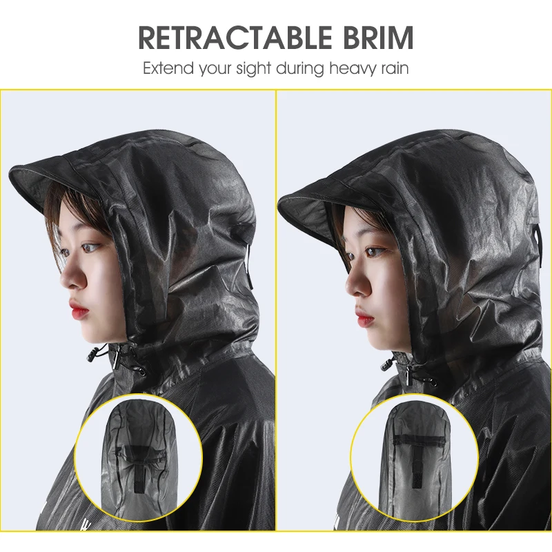 WEST BIKING Cycling Raincoat Waterproof Jacket Reflective Breathable Jersey Outdoor Sport Bicycle Windbreaker Rainproof Clothes