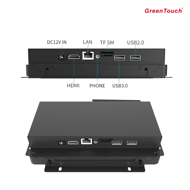 7" Android System Industrial Touch PC Smart Features SSD Hard Drive 4GB Memory HDMI VGA Interfaces Available US EU